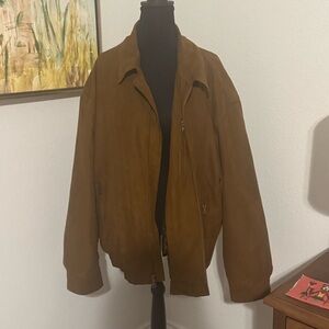 Men’s Jos A Bank Suede Bomber Jacket